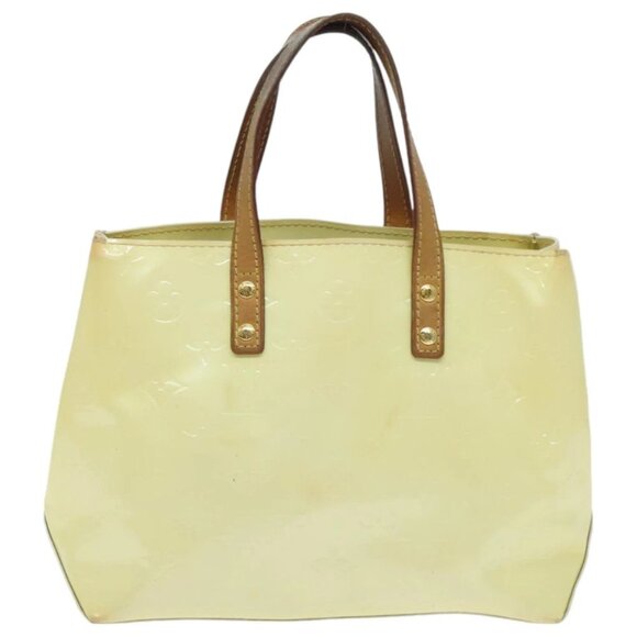 LOUIS VUITTON Monogram Vernis Reade PM Hand Bag Perle - Picture 2 of 16